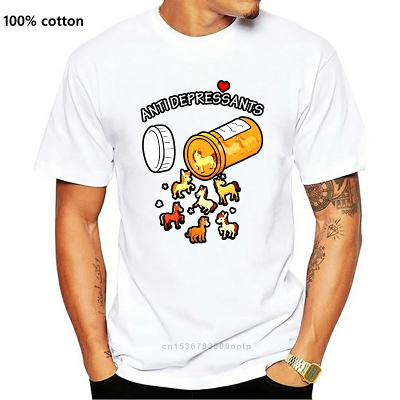 

Men T Shirt Horse Anti Depressants(1) Women T-Shirt