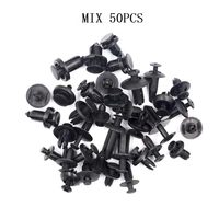 a2 mixed 50 pcs car fastener rivets retainers clips for front rear bumpers fenders trim door panel vehicle accessories