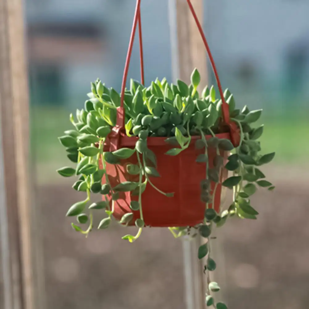 

Flower Basket Reusable Heighten Plastic Hanging Planter Decor Pot for Outdoor