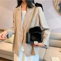 2021 bags womens bag luxury designer handbag the plush handbag is square and goes with everything