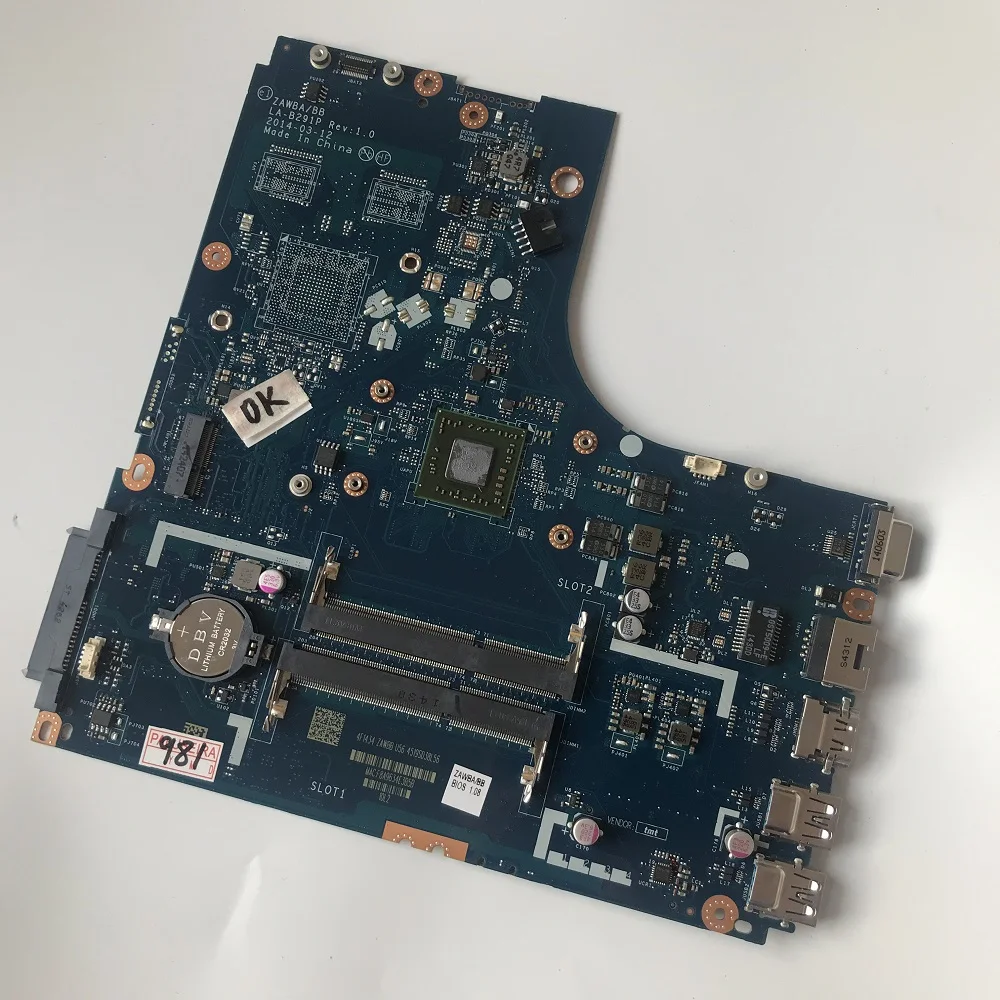 ZZZNAYQ материнская плата для ноутбука LA-B291P B50-45 Lenovo с ЦП полностью протестирована -