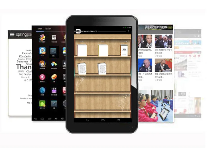 Hot Digital e-Book Reader smart Android WiFi pc player Support Games Support Backlights for night use Gift 32GB card