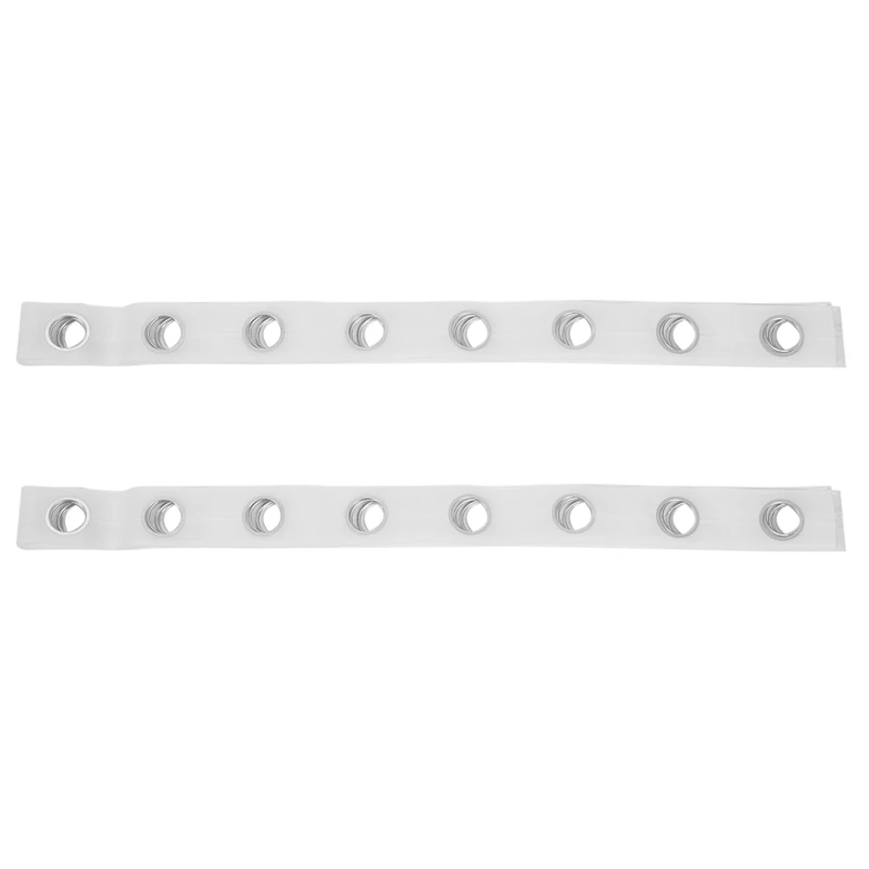 

2X 5M Eyelet Curtain Tape 40 Rings Accessories Sewing Silver Curtains Blinds New
