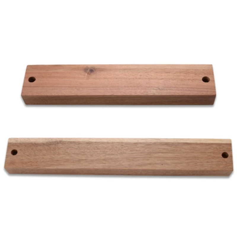 

Magnetic Knife Holder Wall-Mounted Acacia Wooden Knife Holder Metal Tableware Convenient Storage Kitchen Tools