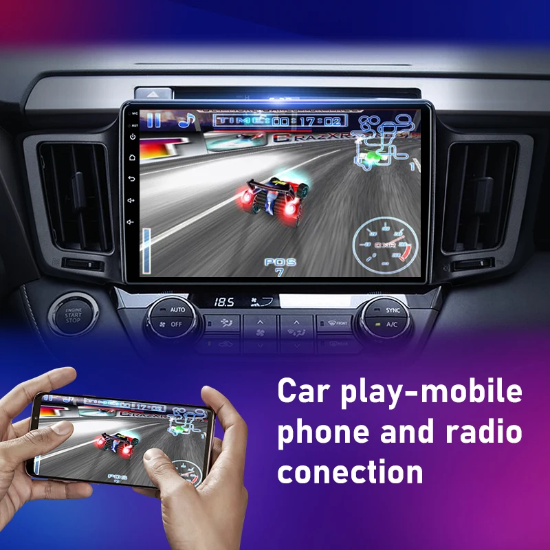 Srnubi для Toyota RAV4 RAV 4 XA40 XA50 2012-2018 2 Din Android Carplay Автомагнитола мультимедийный плеер
