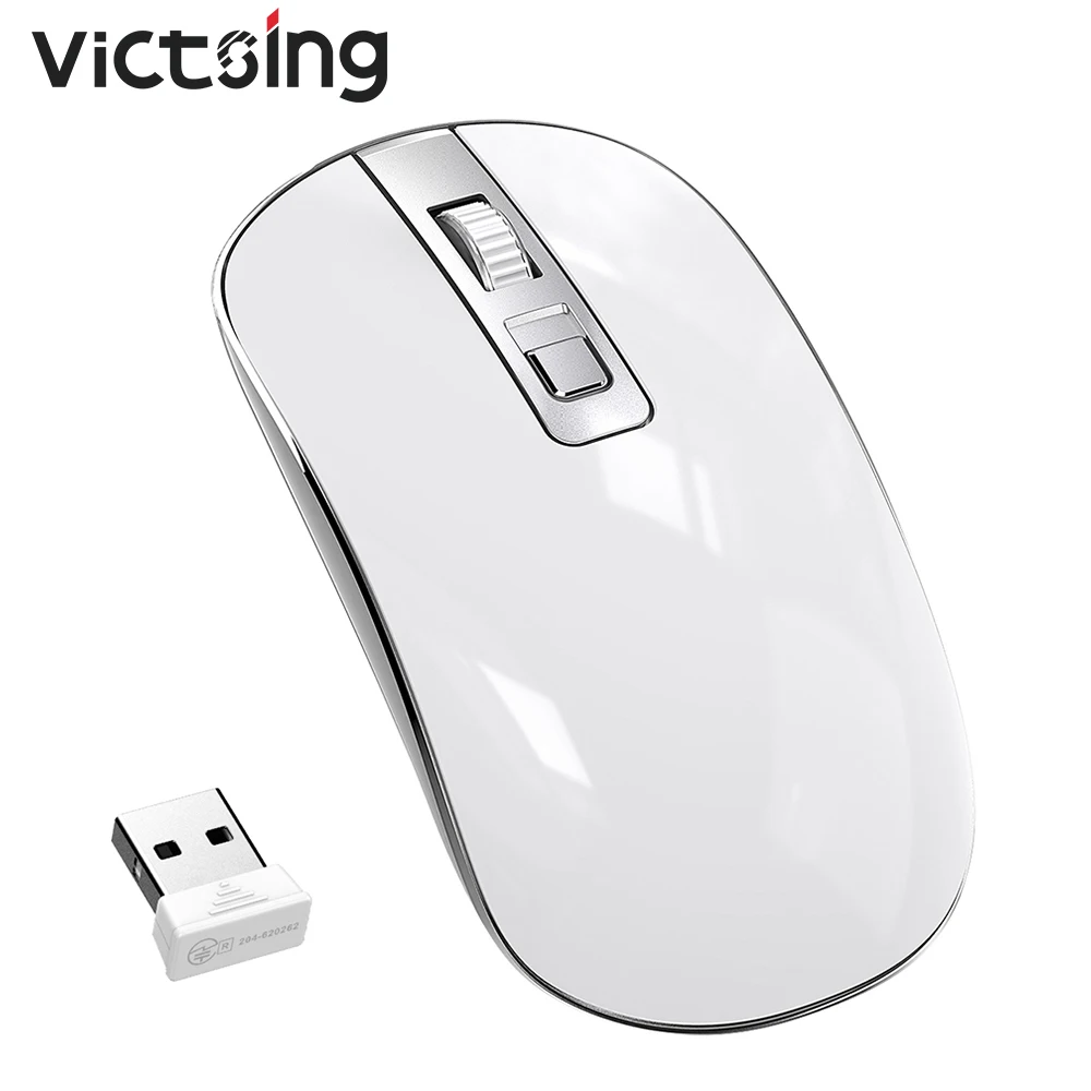 VicTsing PC202 беспроводная мышь Silent Click 2 4G тонкая 1600 dpi Эргономичный дизайн с