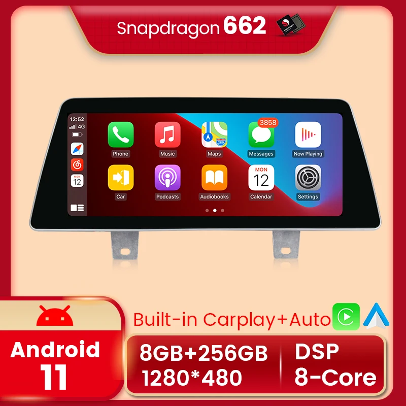 8G 256G Android 11 Carplay Auto 4G LTE WIFI Автомобильный dvd Радио мультимедийный плеер GPS навигация