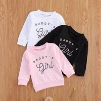 newborn baby girls sweatshirts infant long sleeve o neck thick tee casual letter print tops 2020 new spring autumn sweater