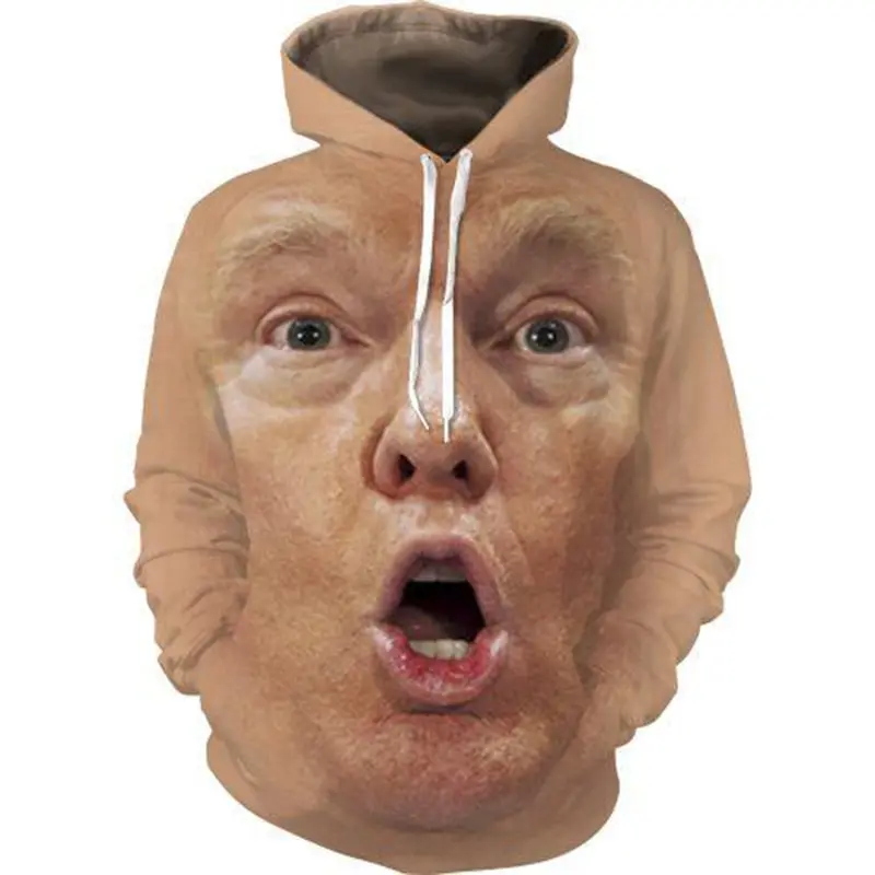 

Cloudstyle 3D Hoodies Men Clothes 2020 Funny Trump Face 3D Full Print Streetwear Sweatshirt Tops Hoody Pullover Plus Size