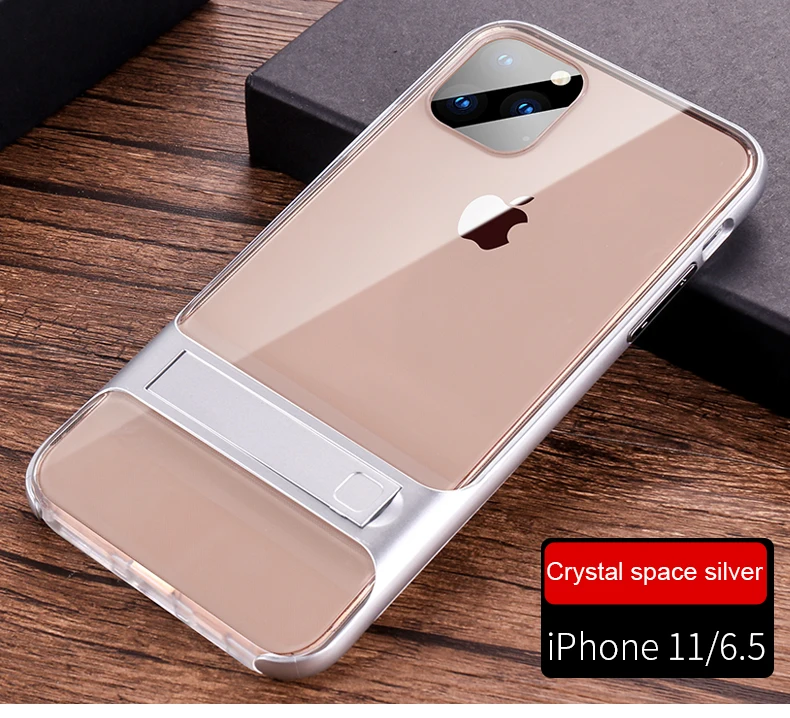 Чехол для iPhone 11 Pro Max X XS XR, чехол для 6 6 S 7 8 Plus, чехол из поликарбоната+ силиконовый чехол-подставка для телефона, защитный чехол