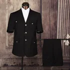 Мужская офисная униформа TPSAADE, лето 2020, модель блейзер с короткими рукавами года, t-образные костюмы для мужчин, одежда костюм для сафари
