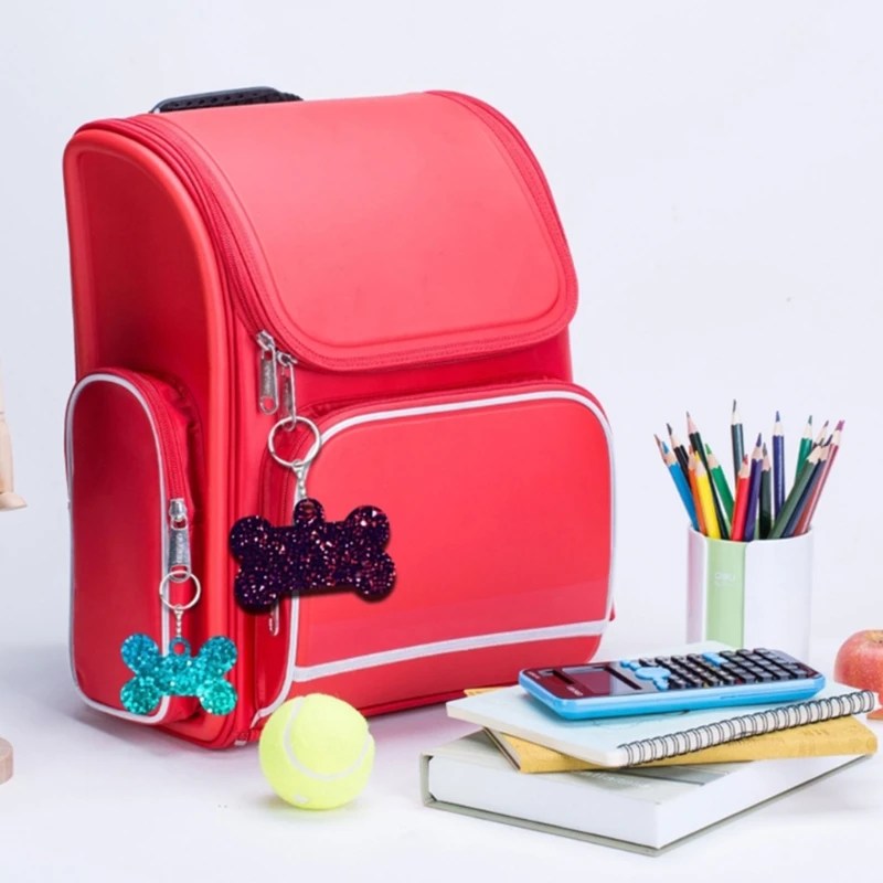 5 шт. Dog Tag эпоксидная смола форма круг кошки собаки кости брелок-подвеска