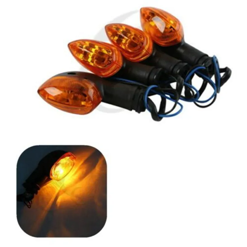 Motorcycle Front/Rear Turn Signal Light Indicator For YAMAHA YZF R1 R6 FZ1 FZ6 XJ6 Clear/Orange |