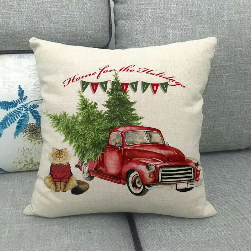 Льняные/Хлопковые наволочки для диванных подушек 45 х45 см | Дом и сад