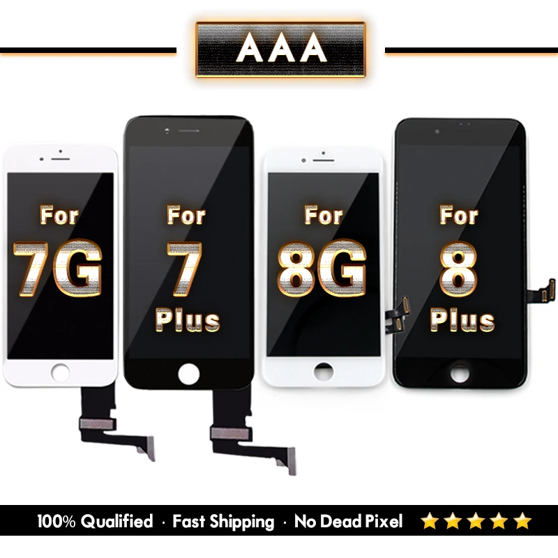 

5 PCS Wholesale prices LCD For iPhone 7G 7 Plus Display Touch Screen Digitizer Assembly For iPhone 8G 8P Replacement LCD