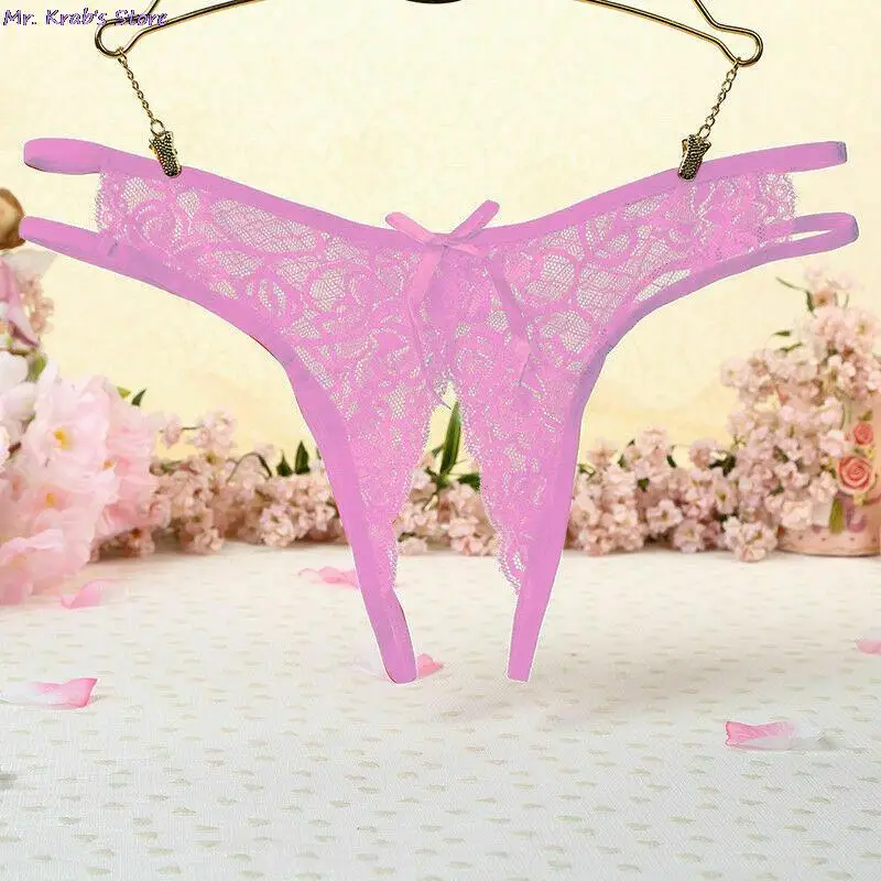 Женское сексуальное нижнее белье Эротические трусики с открытой промежностью