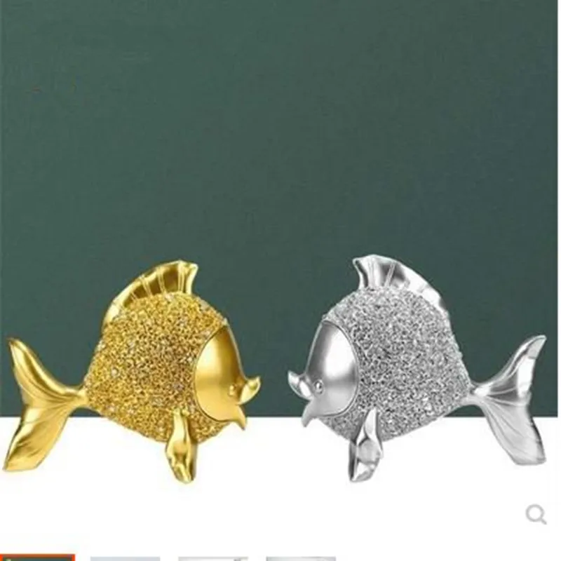 Смола статуэтка рыбы ремесла для дома и офиса Ресторан Бар настольное украшение