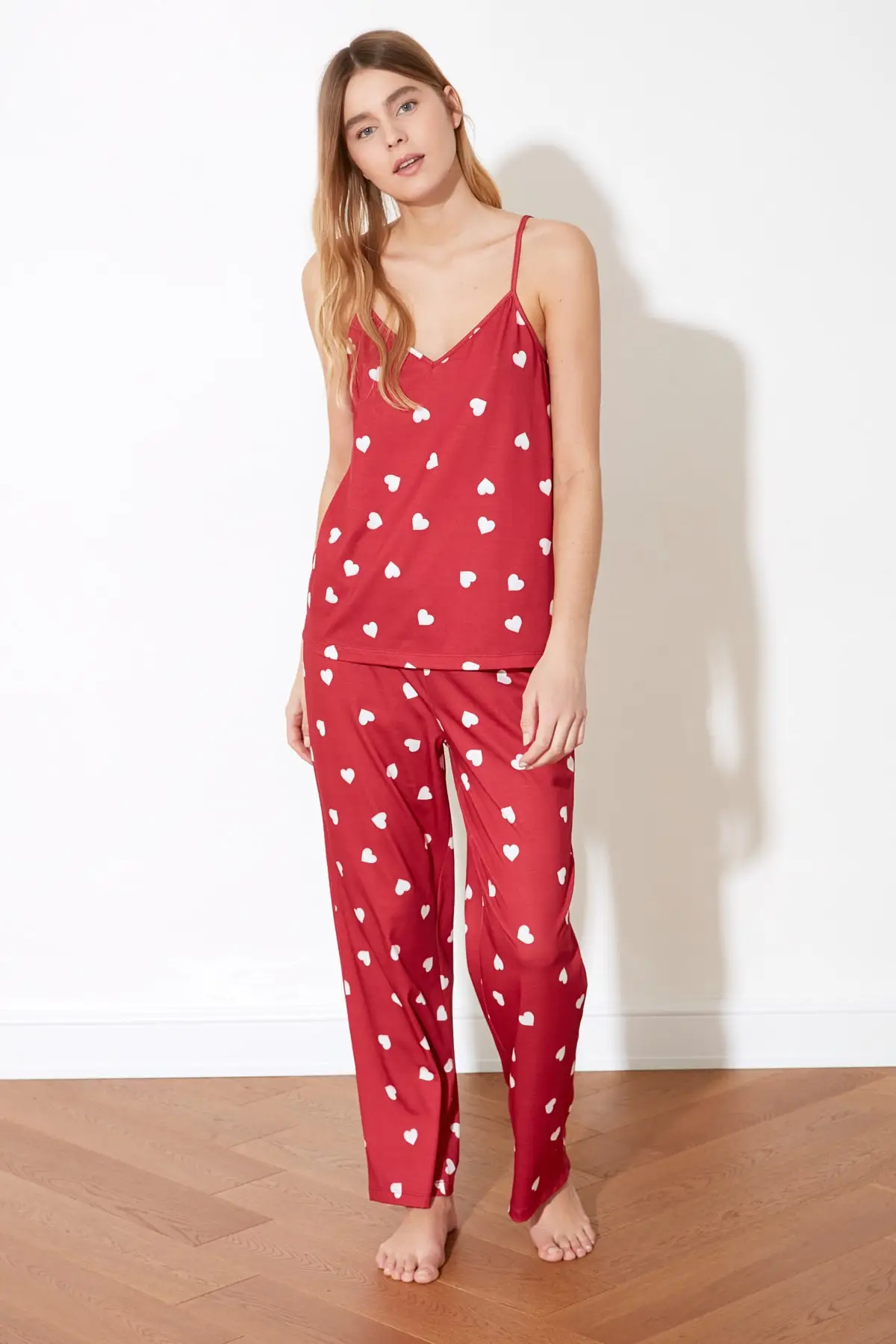 

Heart Knitted Pajamas Set THMSS21PT0472