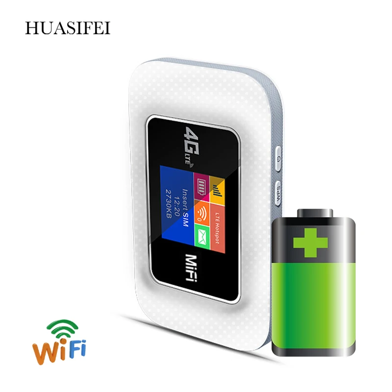 Разблокированный портативный внешний аккумулятор 150 Мбит/с Mifi 4G LTE Wi-Fi роутер