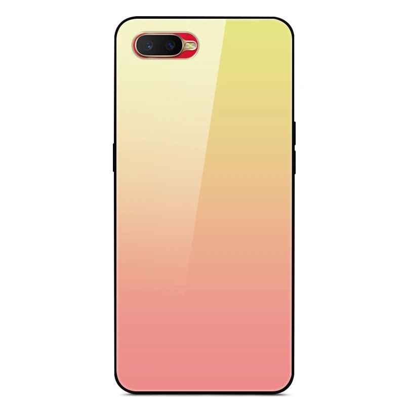 Молочно-Белый Для OPPO RX17 Neo чехол из закаленного стекла силиконовый бампер жесткая стеклянная задняя крышка для OPPO RX 17 Neo чехол Funda RX17 Neo RX17Neo - Цвет: Молочно-Белый