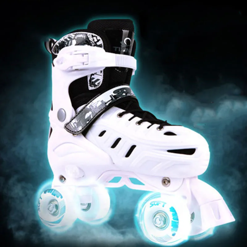 Роликовые коньки для взрослых двухрядные роликовые детей начинающих|Обувь