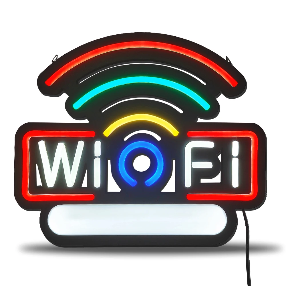 Led Neon Light Sign Free WIFI Neon Bulb sign Arcade handcraft Beer Bar Restaurant Business Store Display Decorate Open Sign