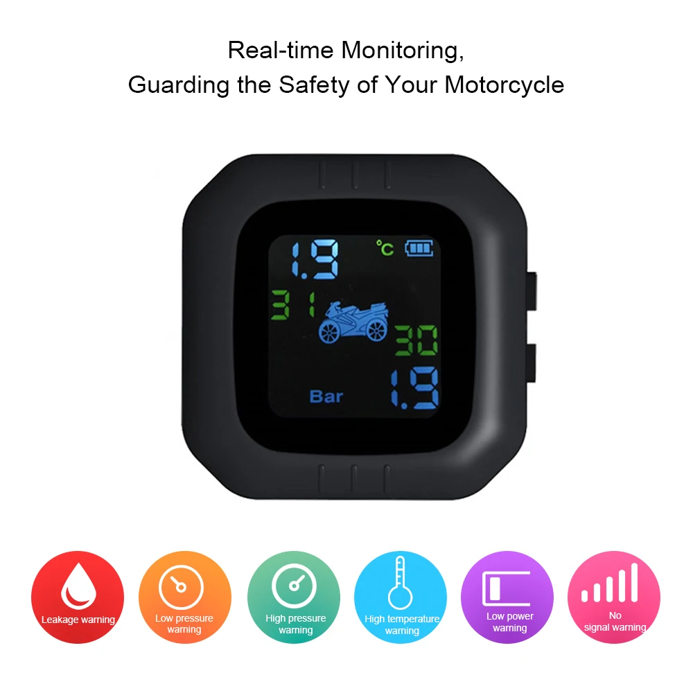 Zeepin мотоциклетная система контроля давления в шинах USB зарядка режиме реального