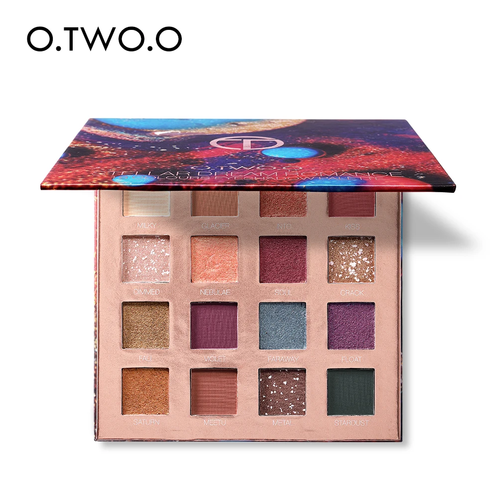 O.TWO.O Stellar Romance палитра теней для век очаровательные пигментные тени матовые