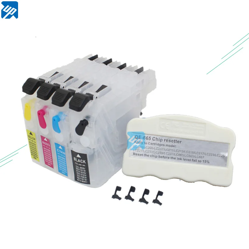 Многоразовый чернильный картридж для brother DCP-J4120DW MFC J4420DW J4620DW J4625DW J5320DW J5620DW J5625DW J5720DW+ chip resetter
