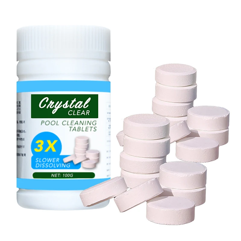 

1 Bottle Swimming Pool Cleaning Multi Use Clarifier Swimming Tablets Pool Home Use Effervescent Multifunction Tablets