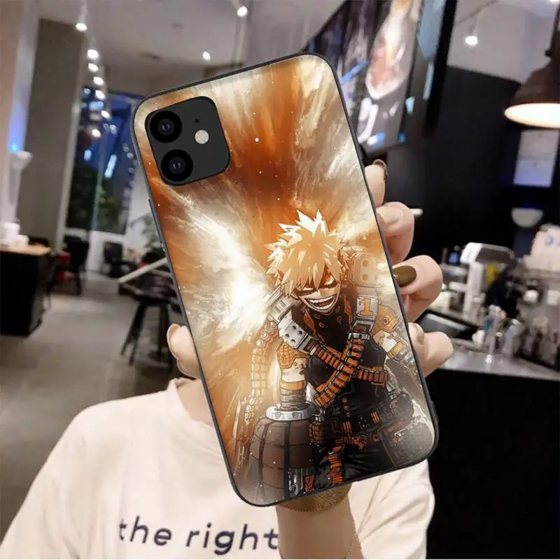 

LJHYDFCNB My Hero Academia Phone Case For Iphone 6 6s 7 8 Plus XR X XS 11 12 Pro Mini Max