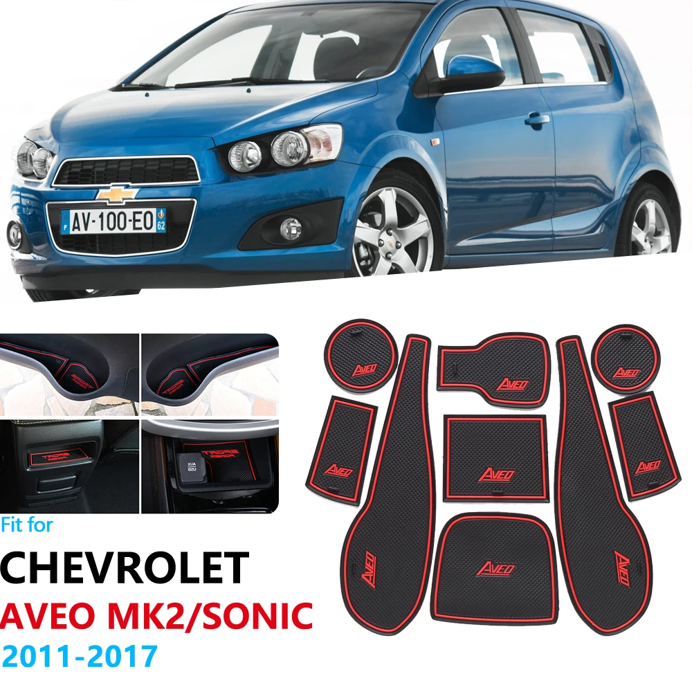 Противоскользящий резиновый подстаканник для Chevrolet Aveo Sonic 2011 2012 2013 2014 2015 2016 2017 Chevy