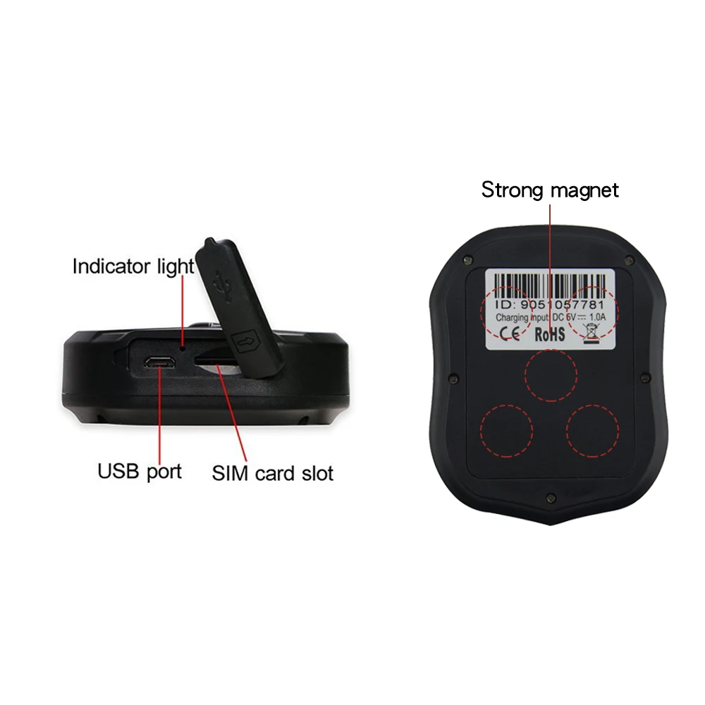 Мощный магнитный gps трекер TK905/TK905 3G 5000 мАч аккумулятор GPS + LBS два способа