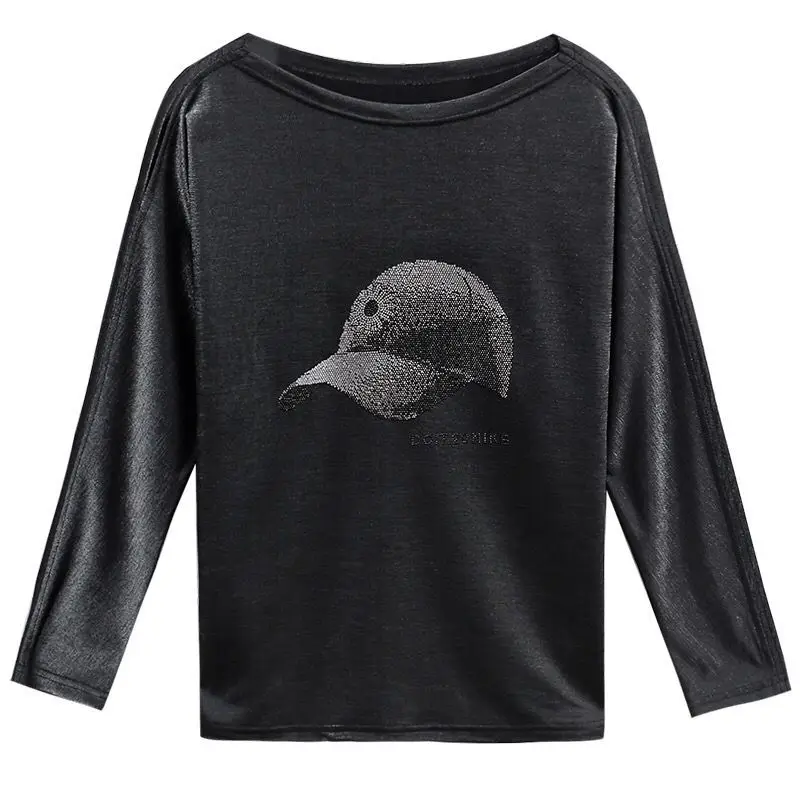 

Fashion European 2020 new autumn long sleeve T-shirt women's loose foreign style base coat