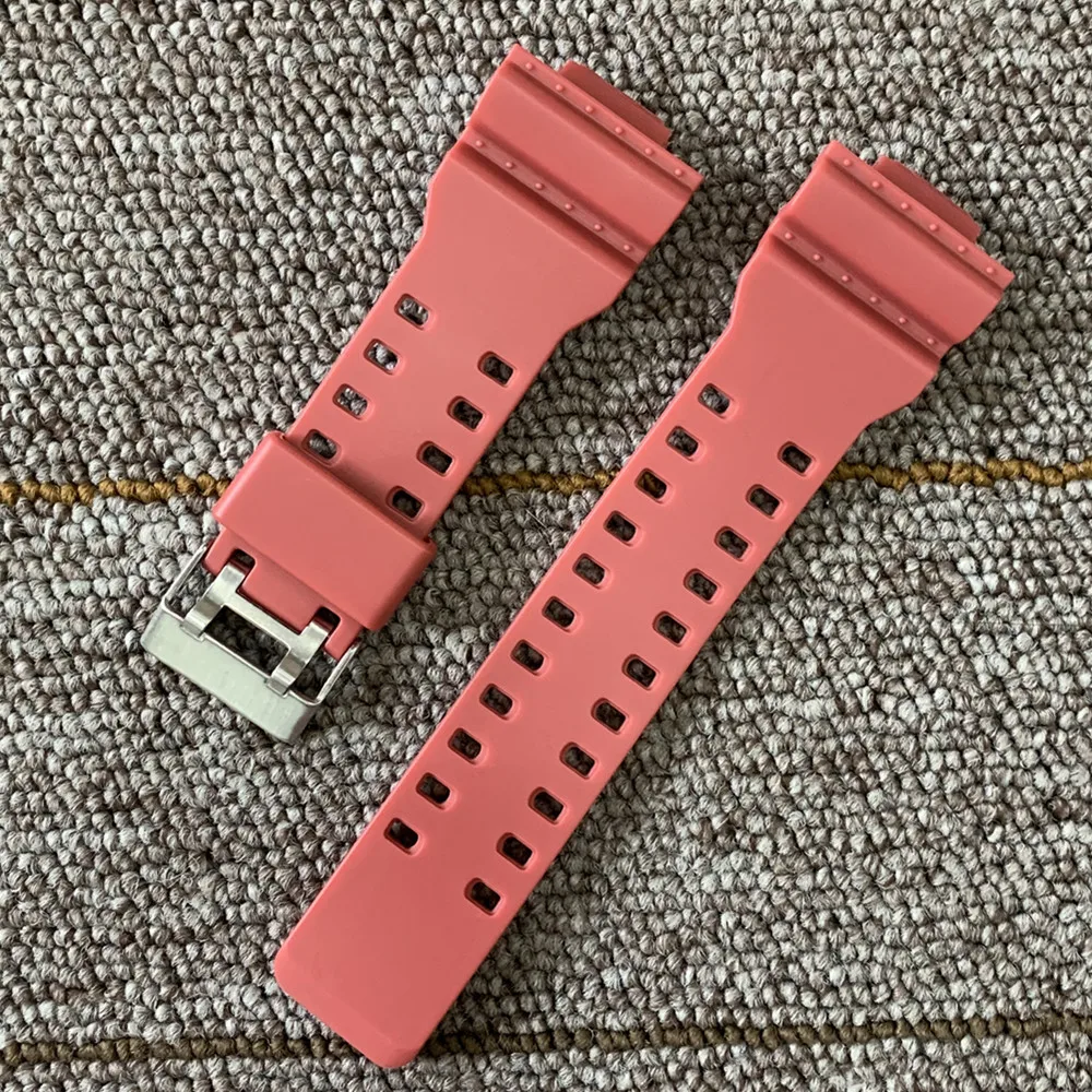 H red Для часов casio ремешок для часов из силиконовой резины EF заменить электронные наручные часы ремешок спортивные часы ремни 16 мм 18 мм 20 мм 22 мм - Цвет ремешка: H red