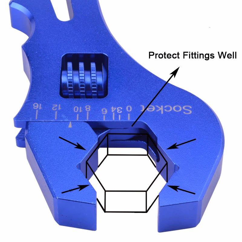 NS изменить высокое качество синий V байонет Регулируемый Алюминиевый ключ