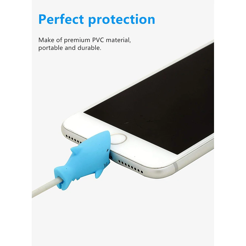 1 шт. протектор кабеля для зарядки с животными Iphone Android Usb милый медведь собака