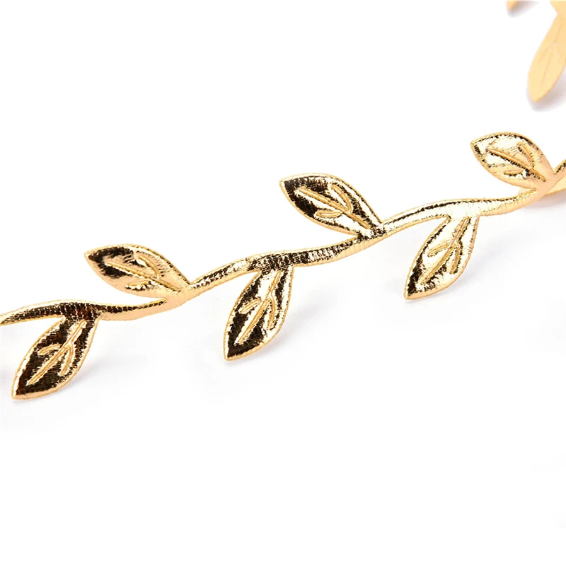 Мода 2 шт золото серебро обруч с листьями корейские летние аксессуары для волос