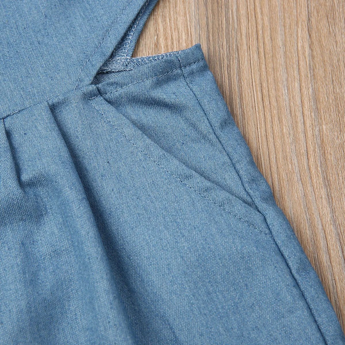 Спортивный комбинезон для маленьких девочек с лямками синие джинсовые брюки