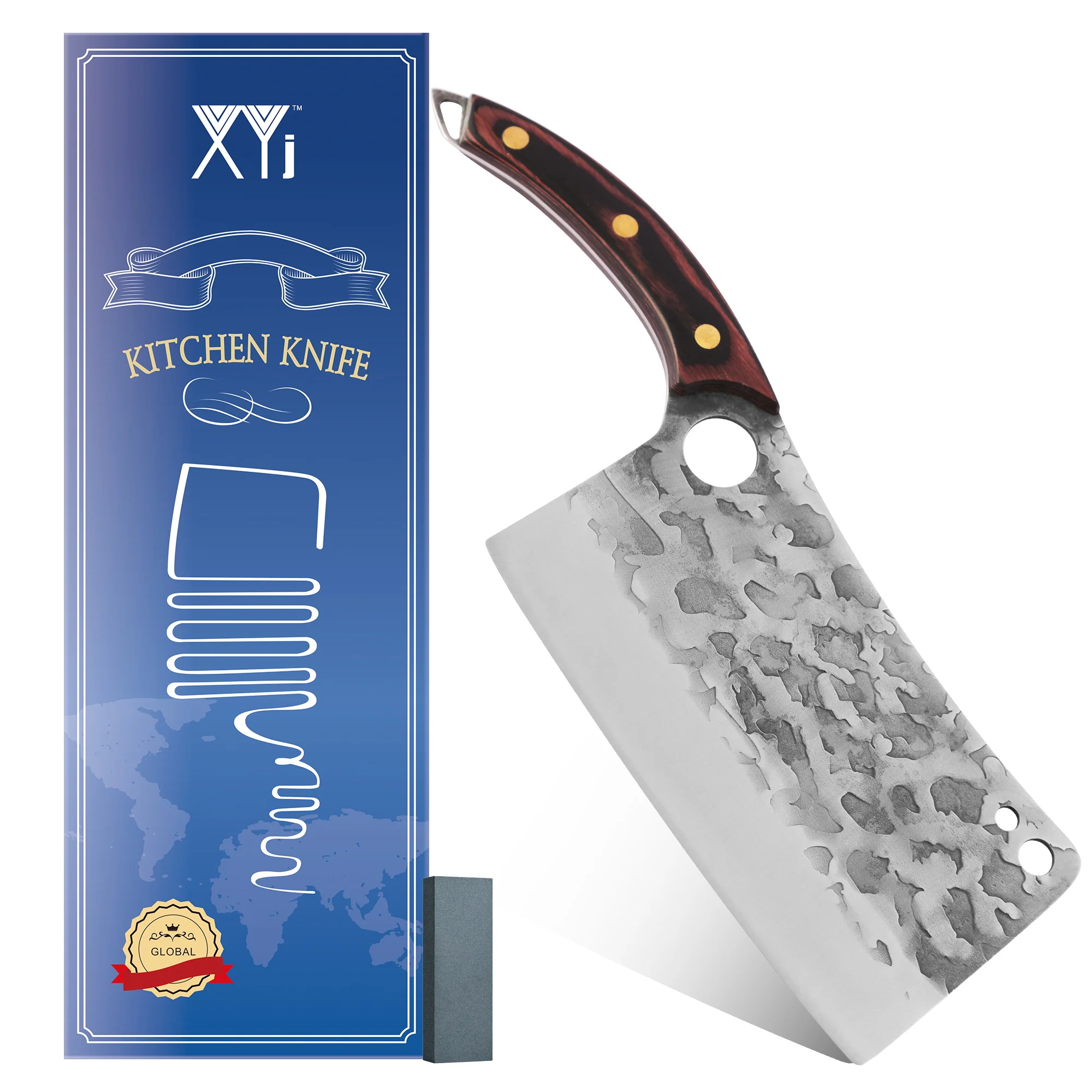 

Кухонный нож с широким лезвием из нержавеющей стали, 7,5 дюйма