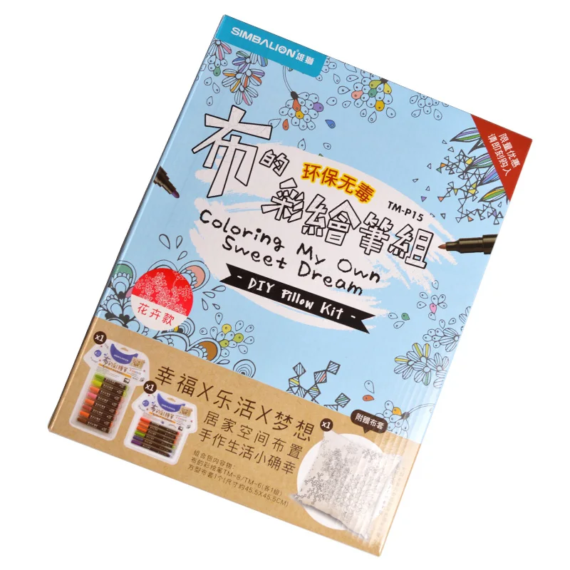 Ткань окрашенная Ручка DIY ручной Покрашенный набор граффити текстильная