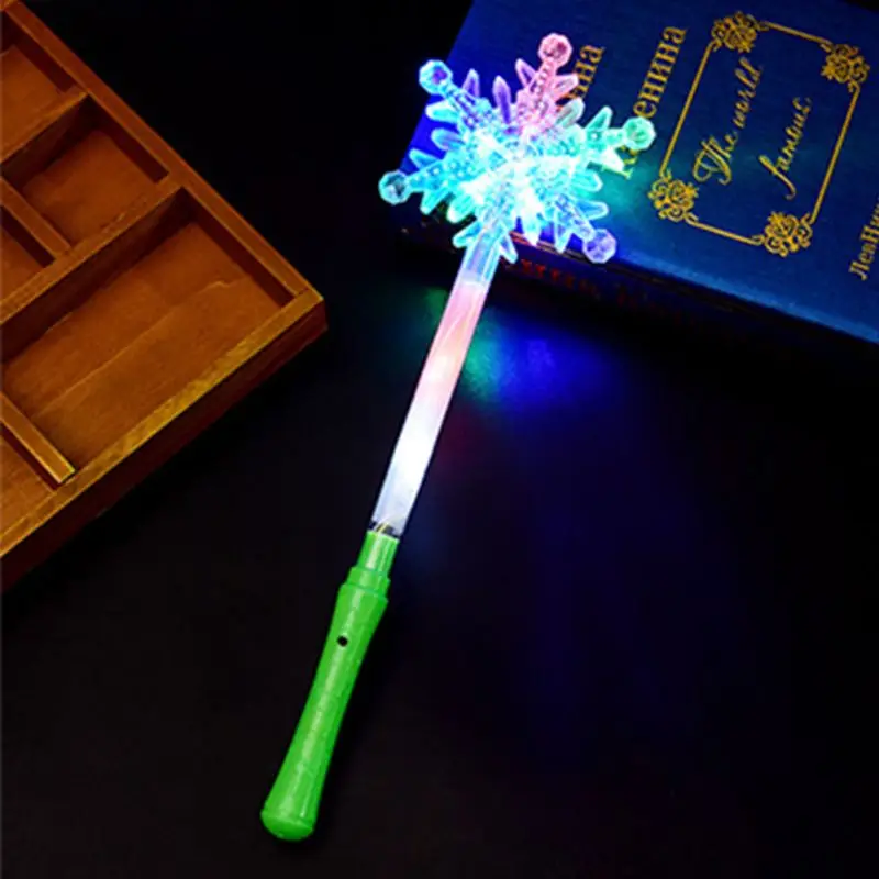 

Flashing Lights up Glow Sticks Party Xmas Star Snowflake Flashing Sticks
