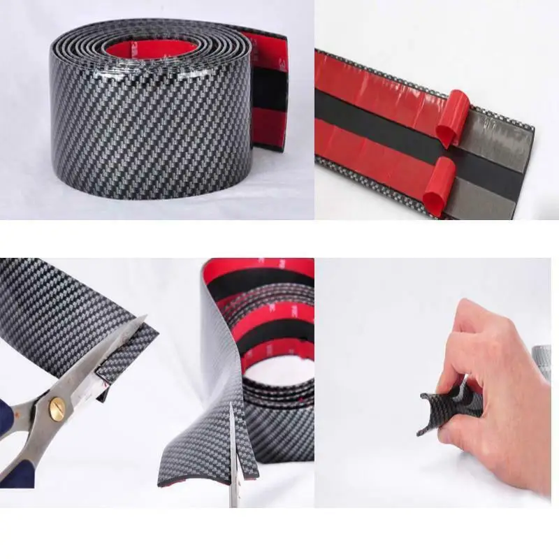 2 м углеродного волокна автомобиля литье полосы отделка протектор 2Mx 3/5/7/10 см