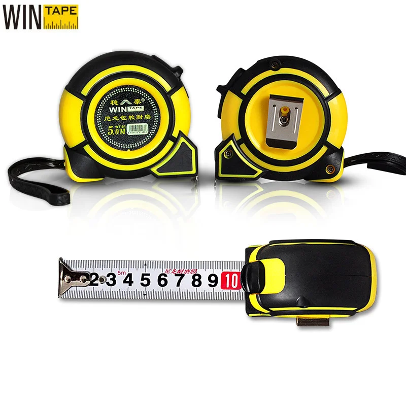 

WINTAP High Precision Steel Measurement Tape System Auto Lock Tape Measure 5M Retractable Professional Measuring Tool
