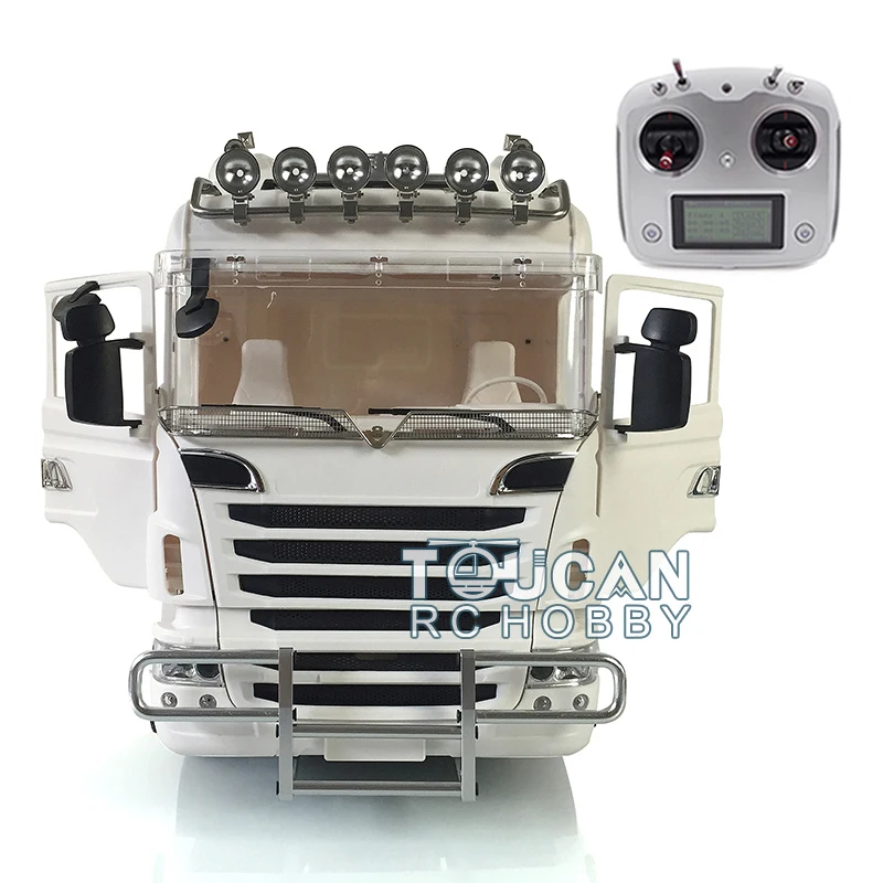 

Игрушка LESU 1/14 с дистанционным управлением, Металлическое шасси 8x8, Flysky радио ESC, бампер для TAMIYA Scania, Радиоуправляемый трактор, грузовик