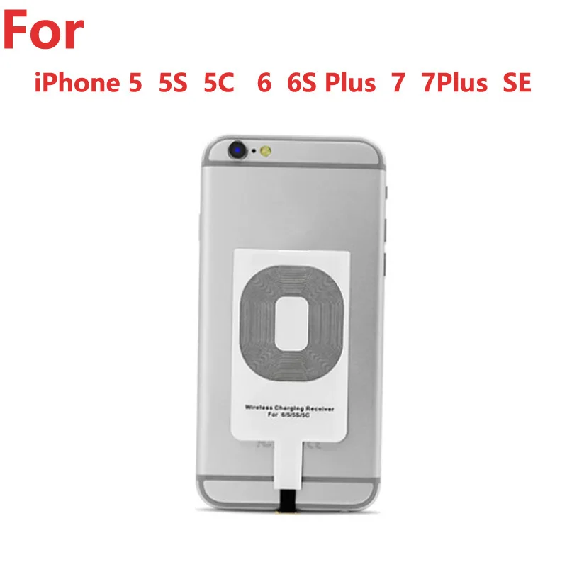 Беспроводной приемник зарядного устройства Индуктивный коврик для iPhone 5 5S 6 6S Plus 7