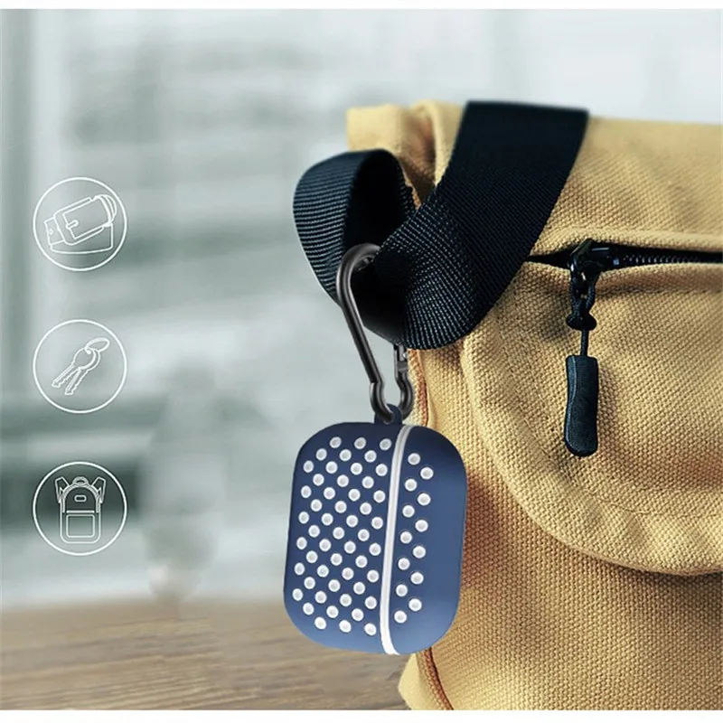 Чехол с крючком для Airpods Pro двухслойный Силиконовый противоударный защитный