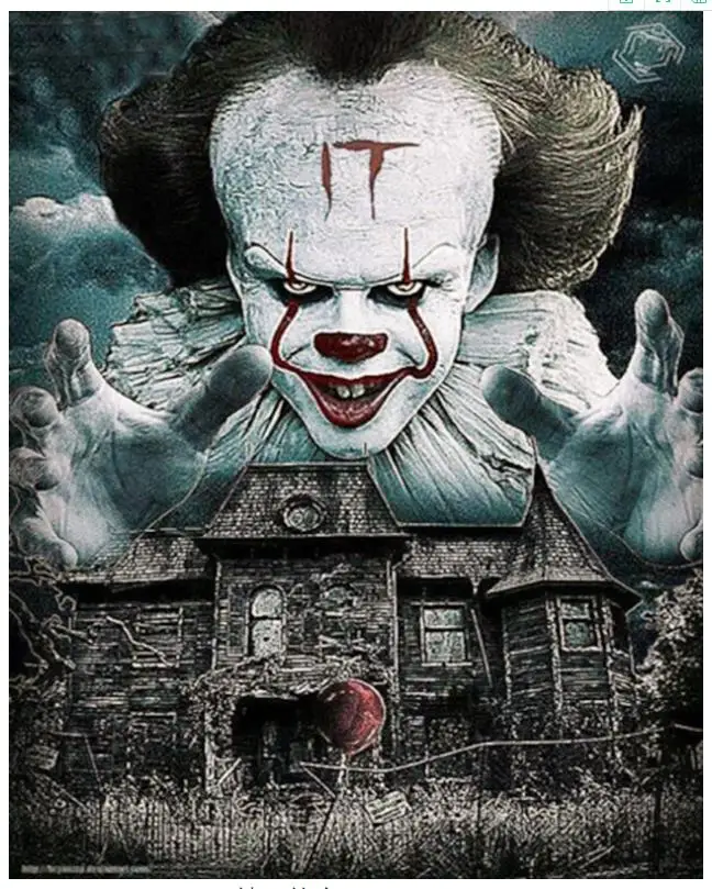 Хэллоуин Алмазная мозаика клоун алмазная живопись Рисунок Картина головоломка