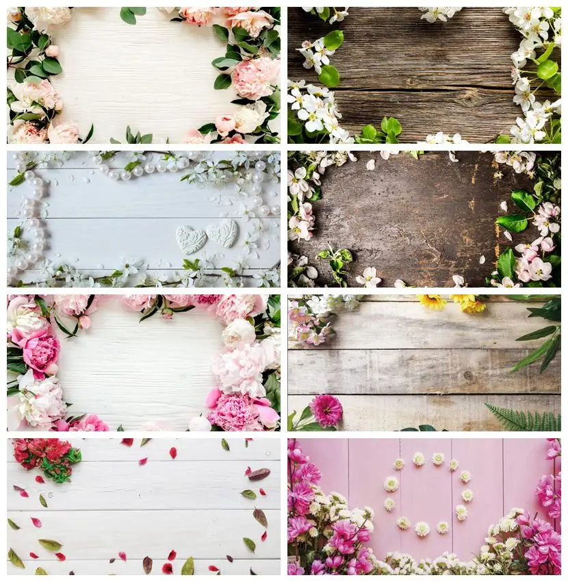 Фотофон с деревянной доской Laeacco фон для фотостудии изображением портретных