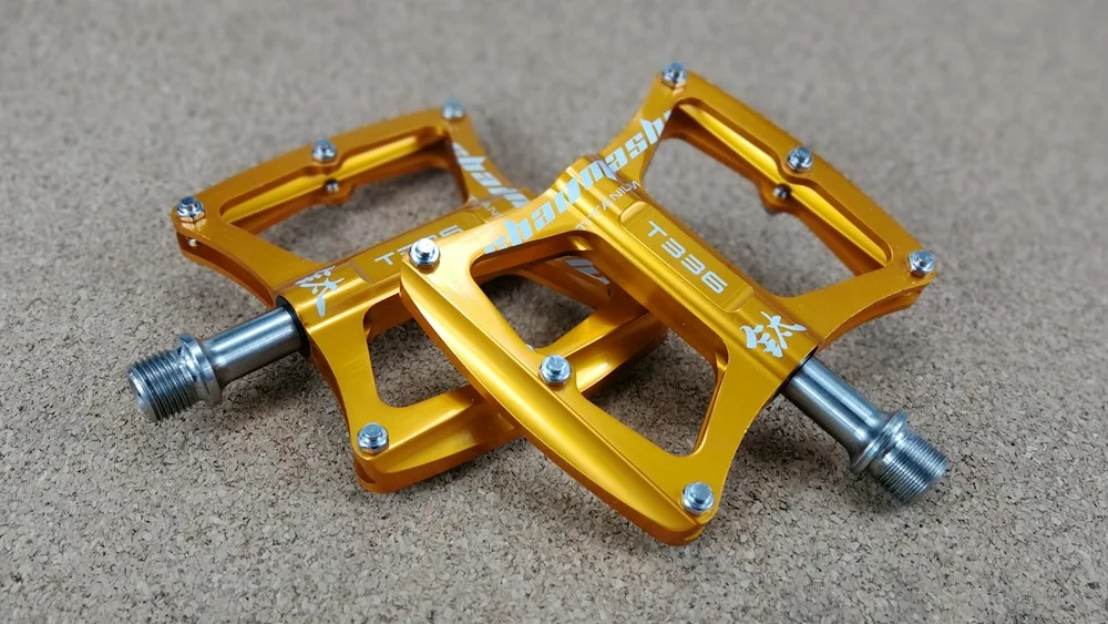 Сверхлегкая велосипедная педаль T336 4 подшипника титановый стержень герметичная